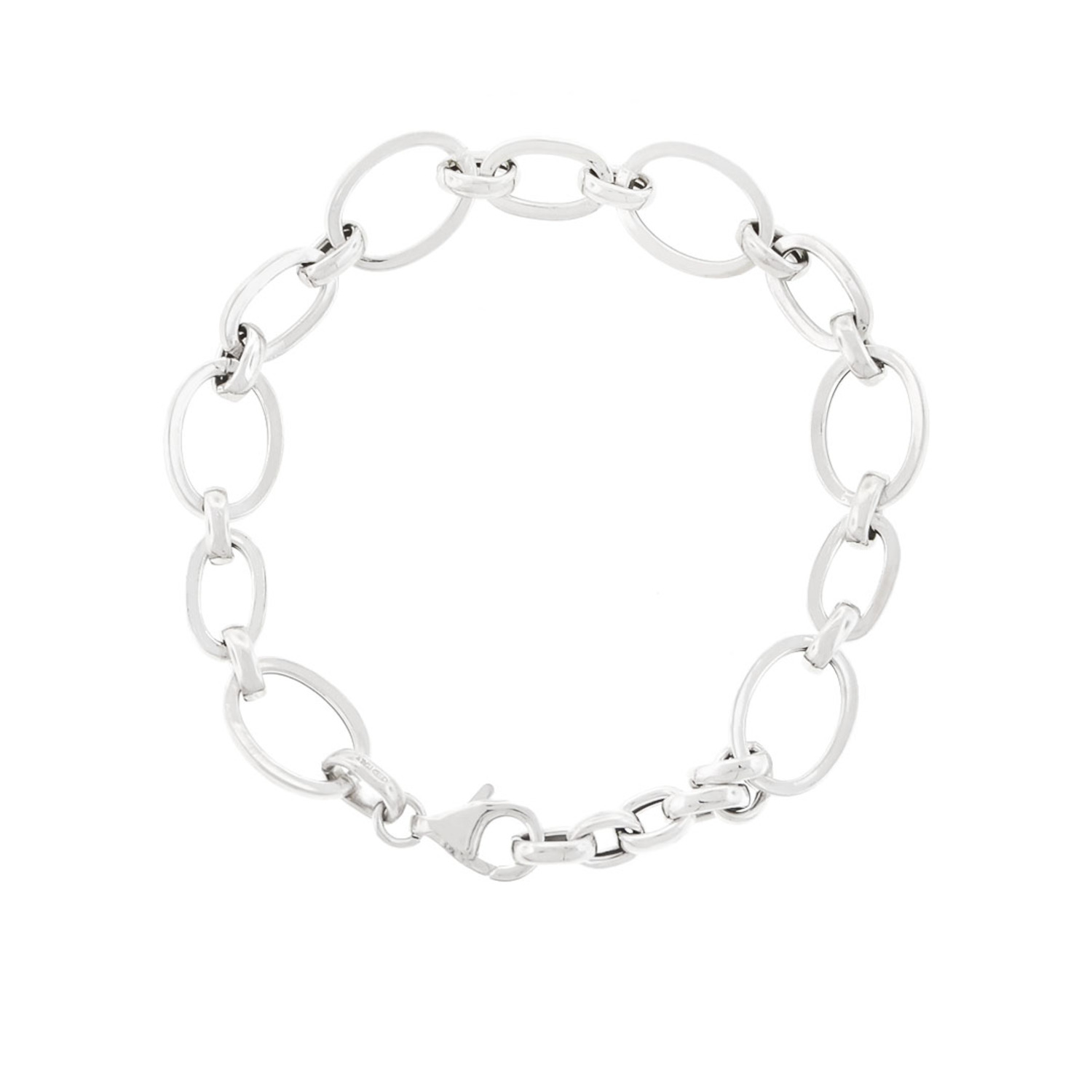 Pulsera de Plata Esterlina 925 Eslabon Ovalado 1