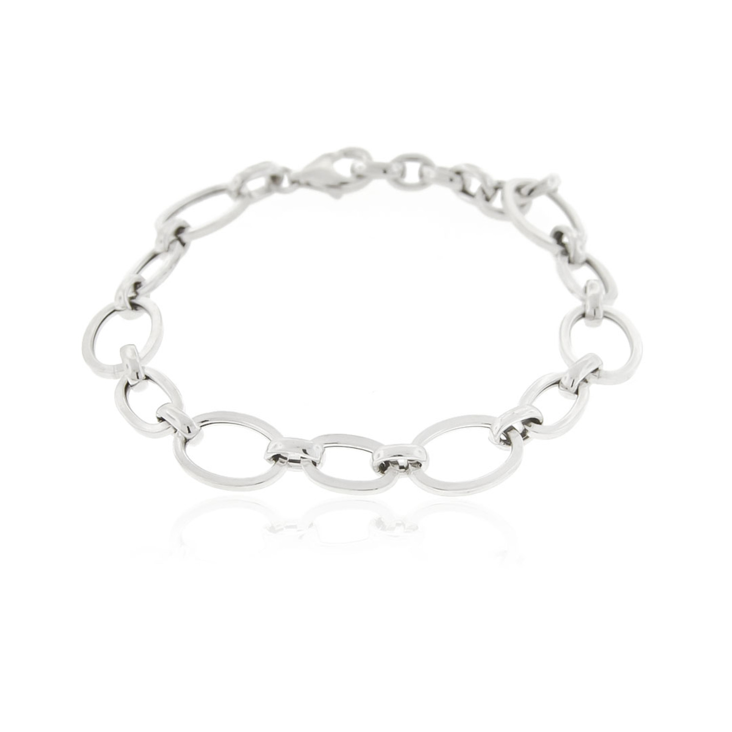Pulsera de Plata Esterlina 925 Eslabon Ovalado 2