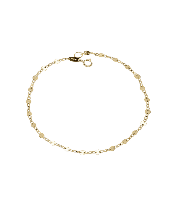 Pulsera de Oro 18kt Circulos Intercalados