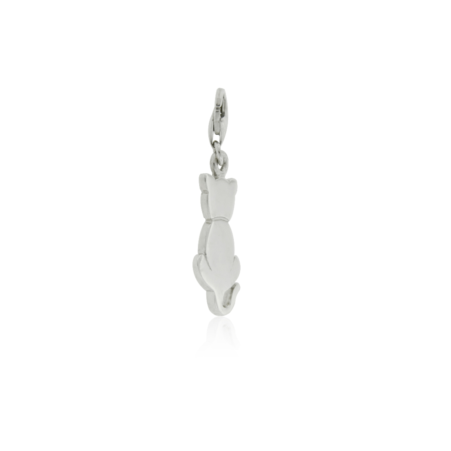 Colgante de Plata Esterlina 925 Gato Liso 1