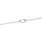 Pulsera de Plata Esterlina 925 Corazón Rose Revestido en Oro 18kt - Miniatura 3