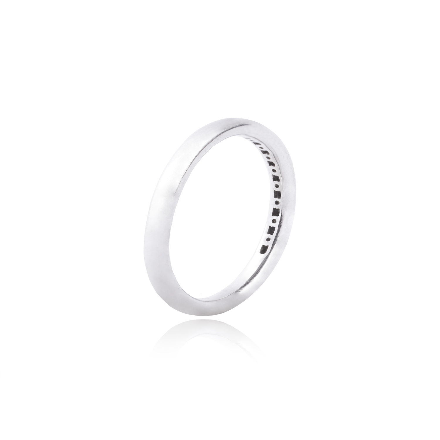Anillo Oro Blanco 18kt Diamantes 12 Pts Corte Brillante SI/H 3