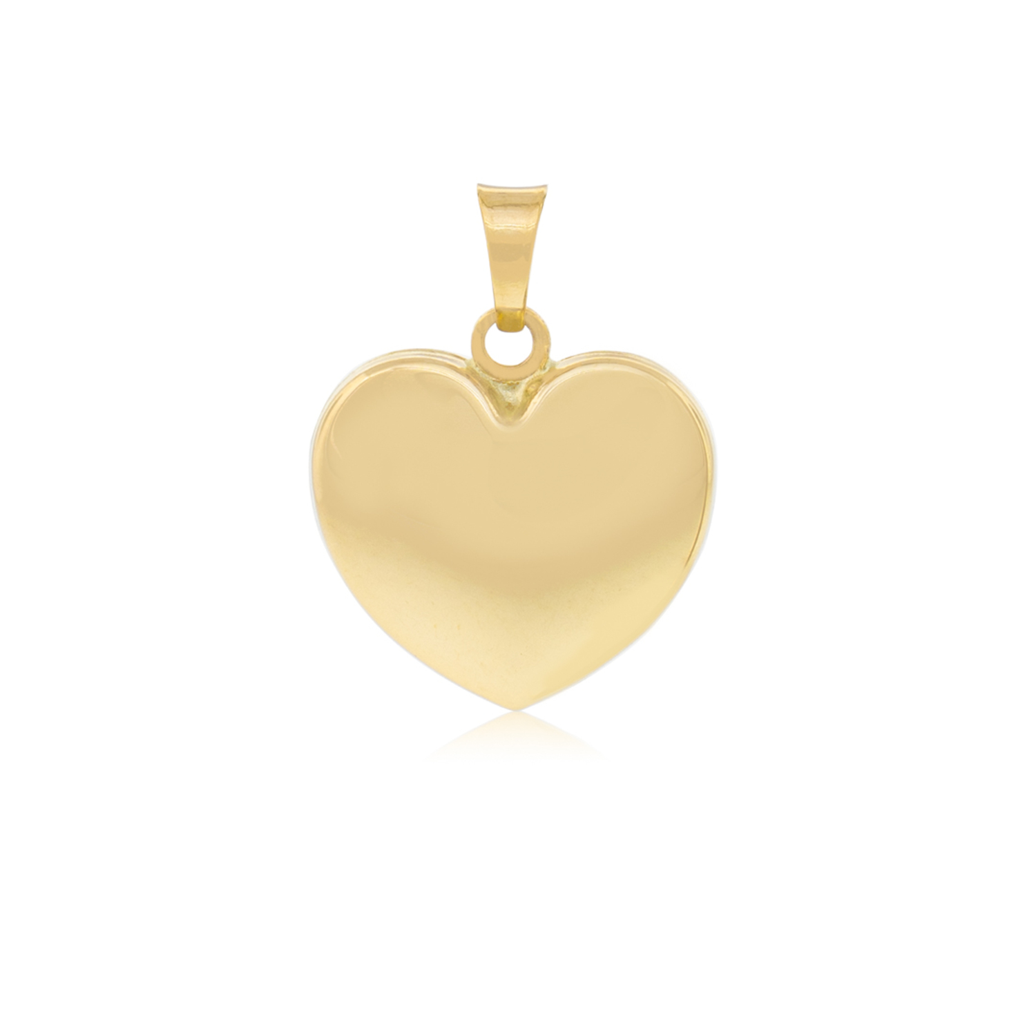 Colgante de Oro 18kt Corazón Satinado 2