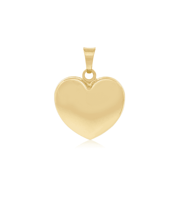 Colgante de Oro 18kt Corazon Satinado