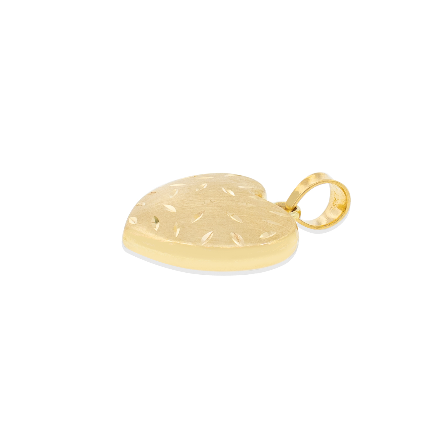 Colgante de Oro 18kt Corazón Satinado 3