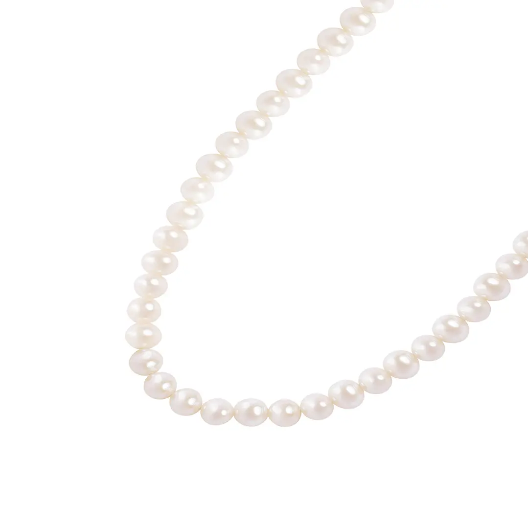 Collar de Oro 18kt Perla Cultivada 4.0mm 1