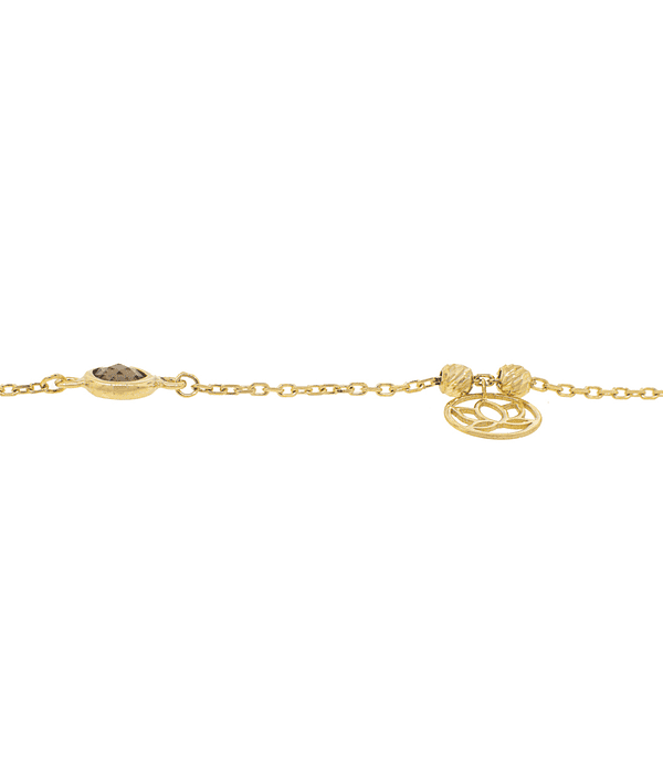 Pulsera de Oro 18kt Flor de Topacio