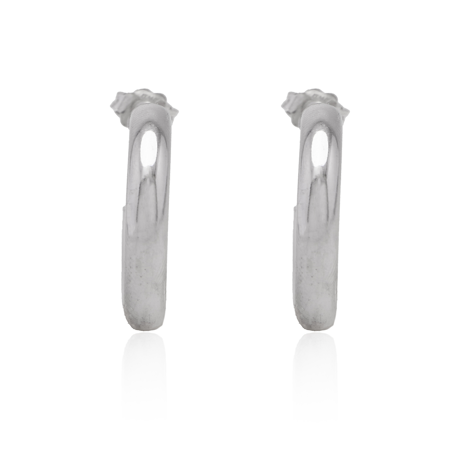 Aros de Plata Esterlina 925 Argollas Gruesas 1