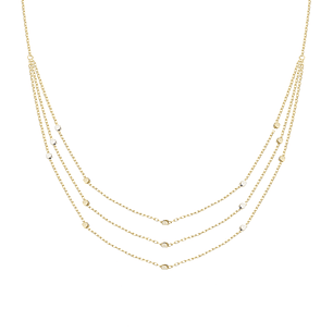 Collar de Oro 18kt Triple Cadena