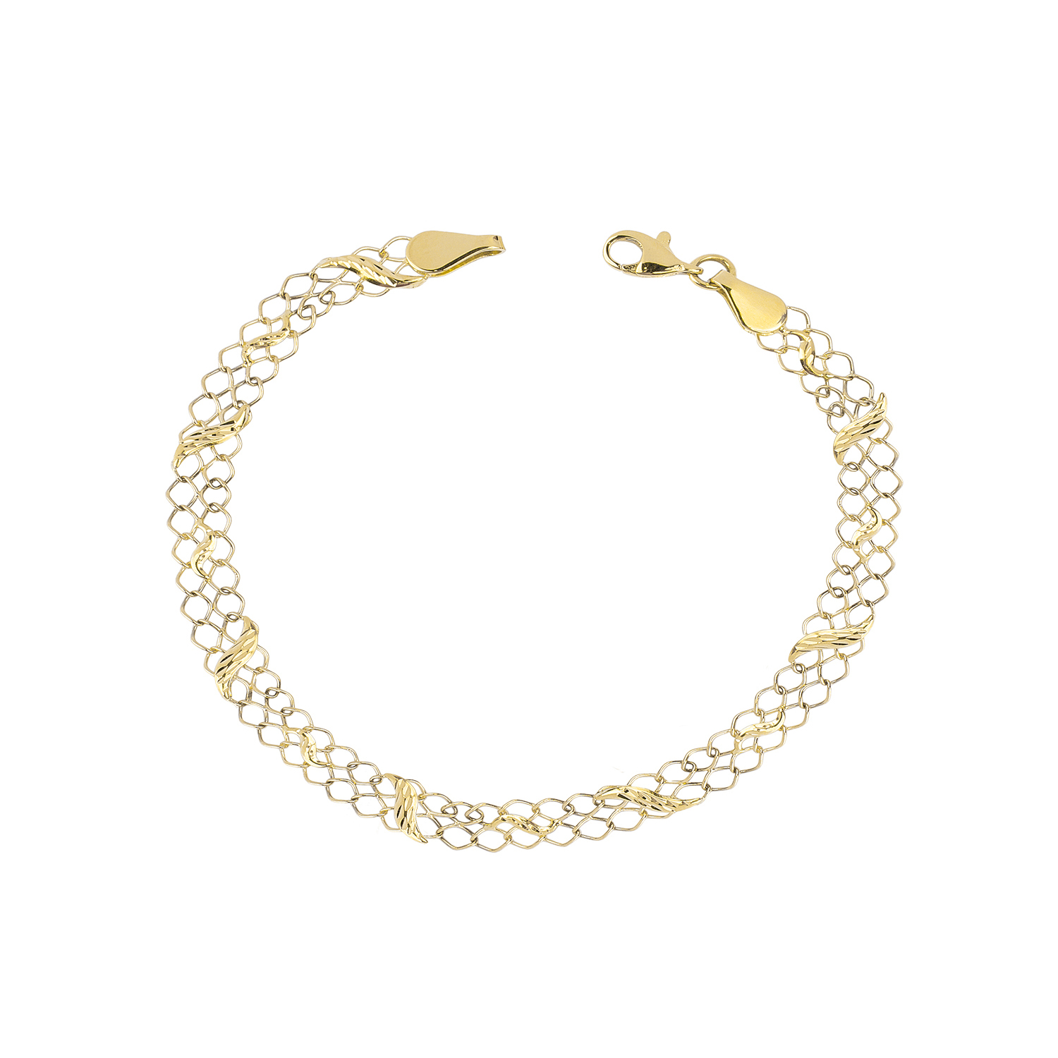Pulsera de Oro 18kt Encadenado 1
