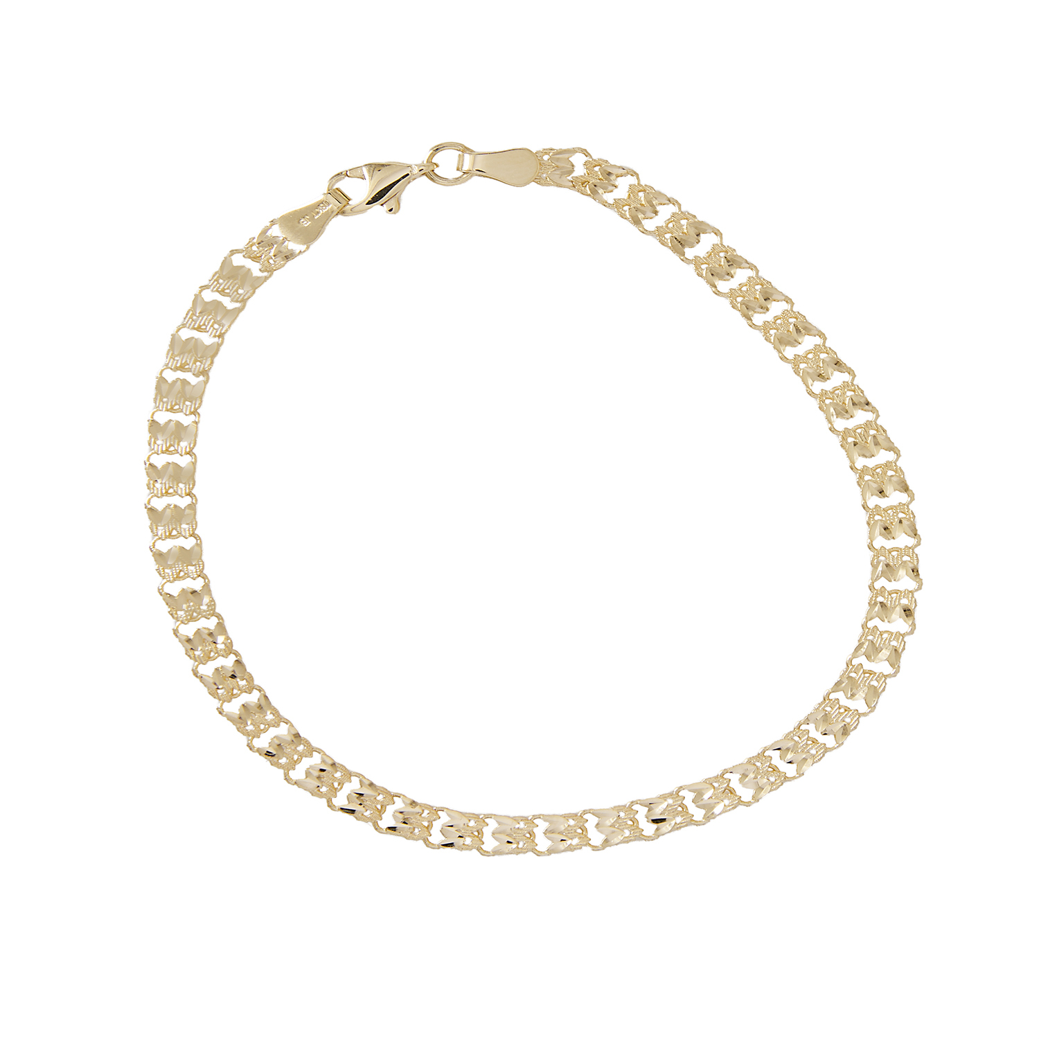 Pulsera de Oro 18kt Corazones Unidos 1
