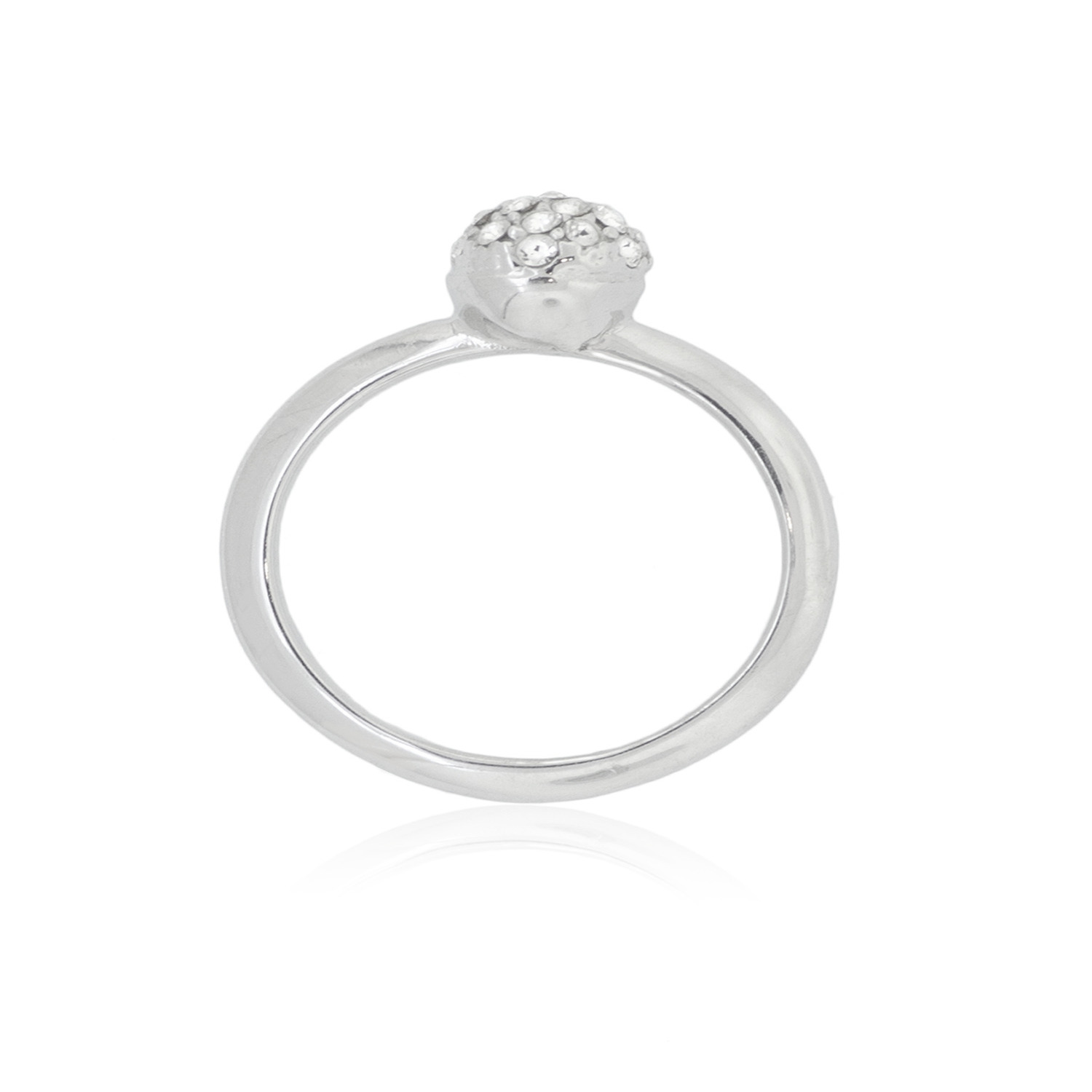 Anillo de Plata Esterlina 925 Boton Circon 2