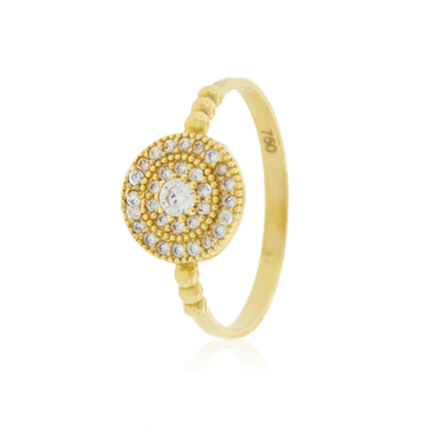 Anillo de Oro 18kt Platillo Circones 1