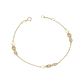 Pulsera de Oro 18kt Tres Ovalados - Miniatura 1