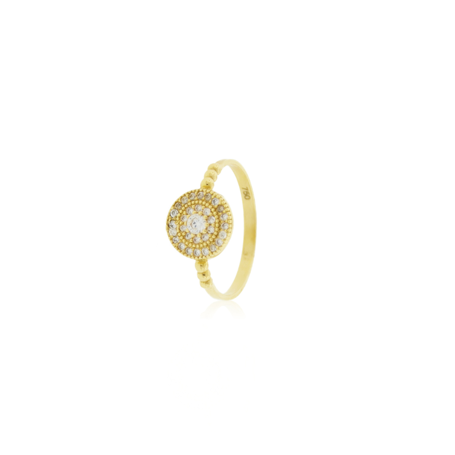 Anillo de Oro 18kt Platillo Circones 3