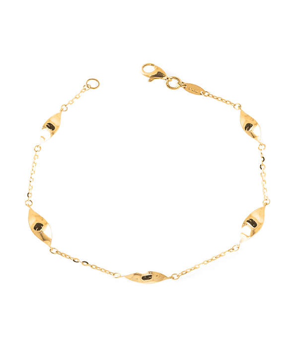 Pulsera de Oro 18kt Cinco Ondas