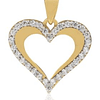 Colgante de Oro 18kt Modelo Corazón Circón