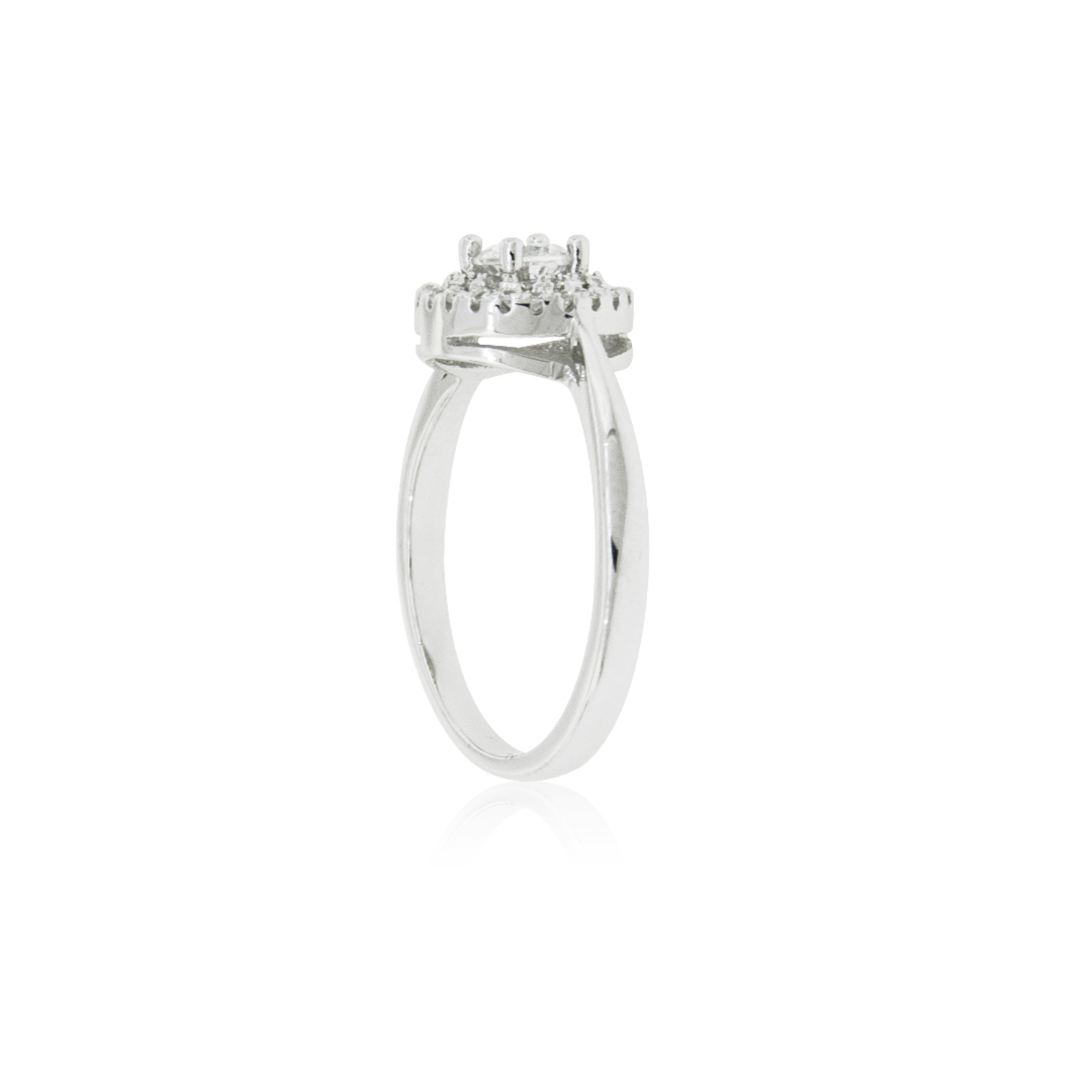 Anillo de Plata Esterlina 925 Doble Riel Circon 2
