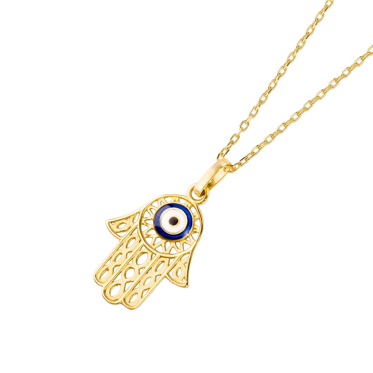 Collar de Oro 18kt Mano de Fatima 1