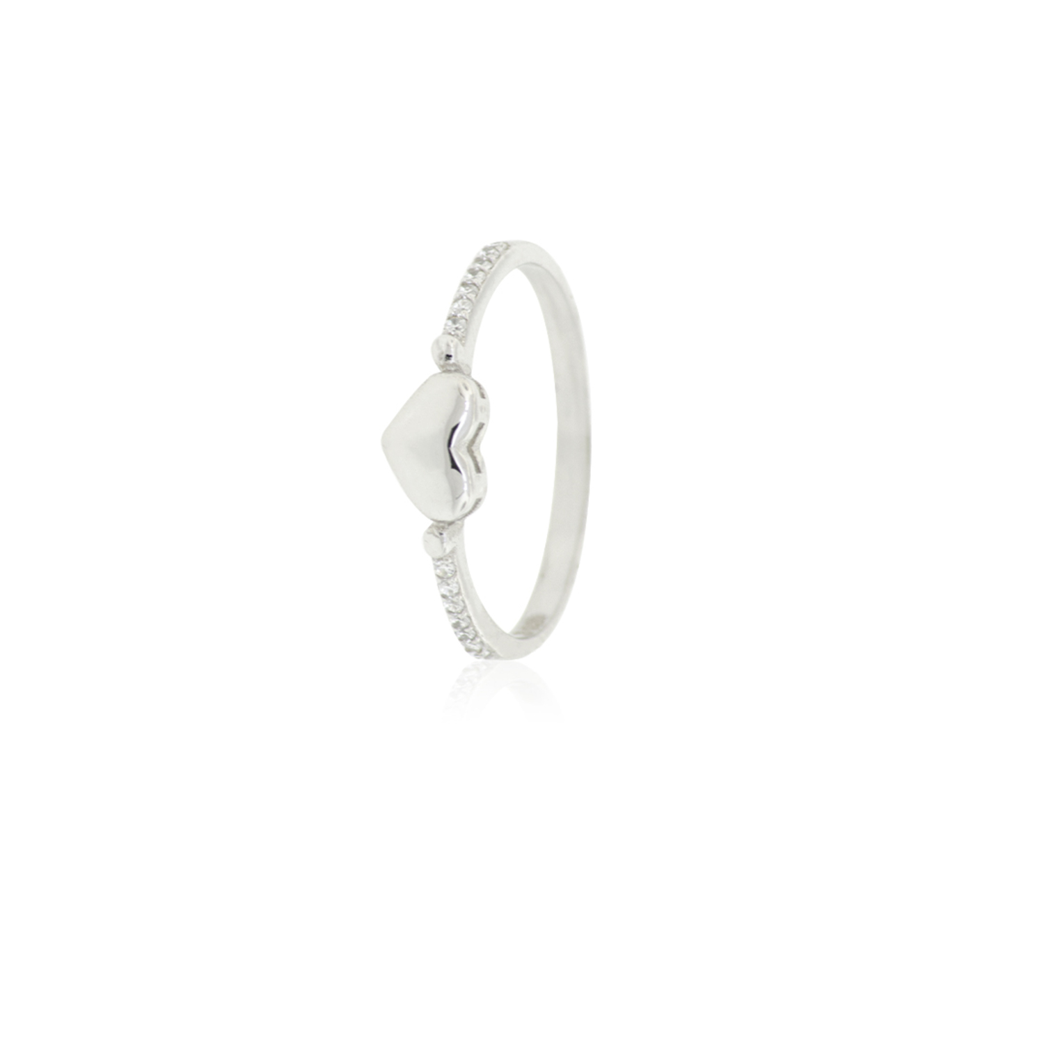 Anillo de Plata Esterlina 925 Corazon Liso 3