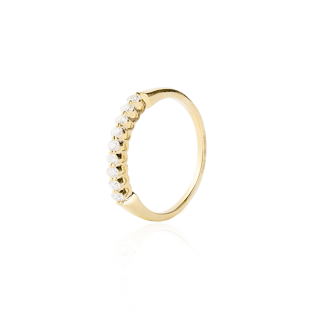 Anillo Oro Amarillo 18kt Diamantes 15 Pts 1