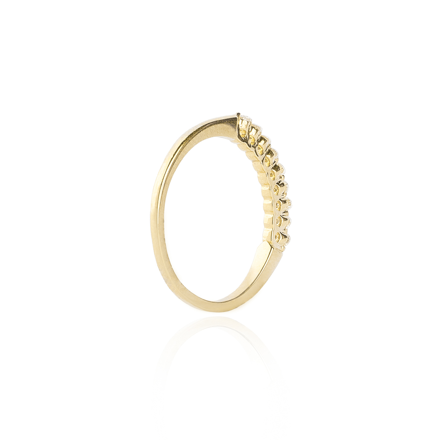 Anillo Oro Amarillo 18kt Diamantes 15 Pts 2