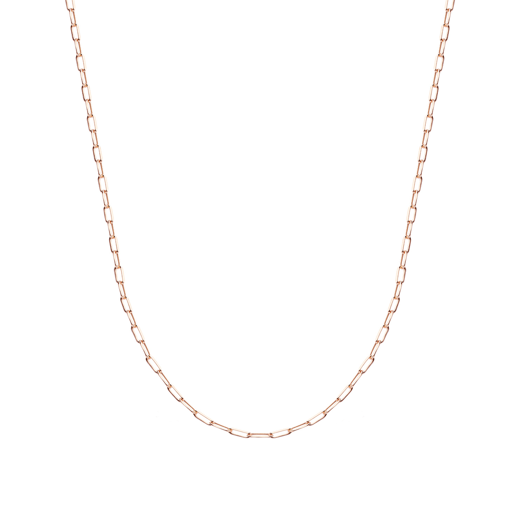 Collar de Plata Esterlina 925 Mini Eslabones Rose 3