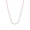 Collar de Plata Esterlina 925 Lienzo Rose Bañado en Oro 18kt