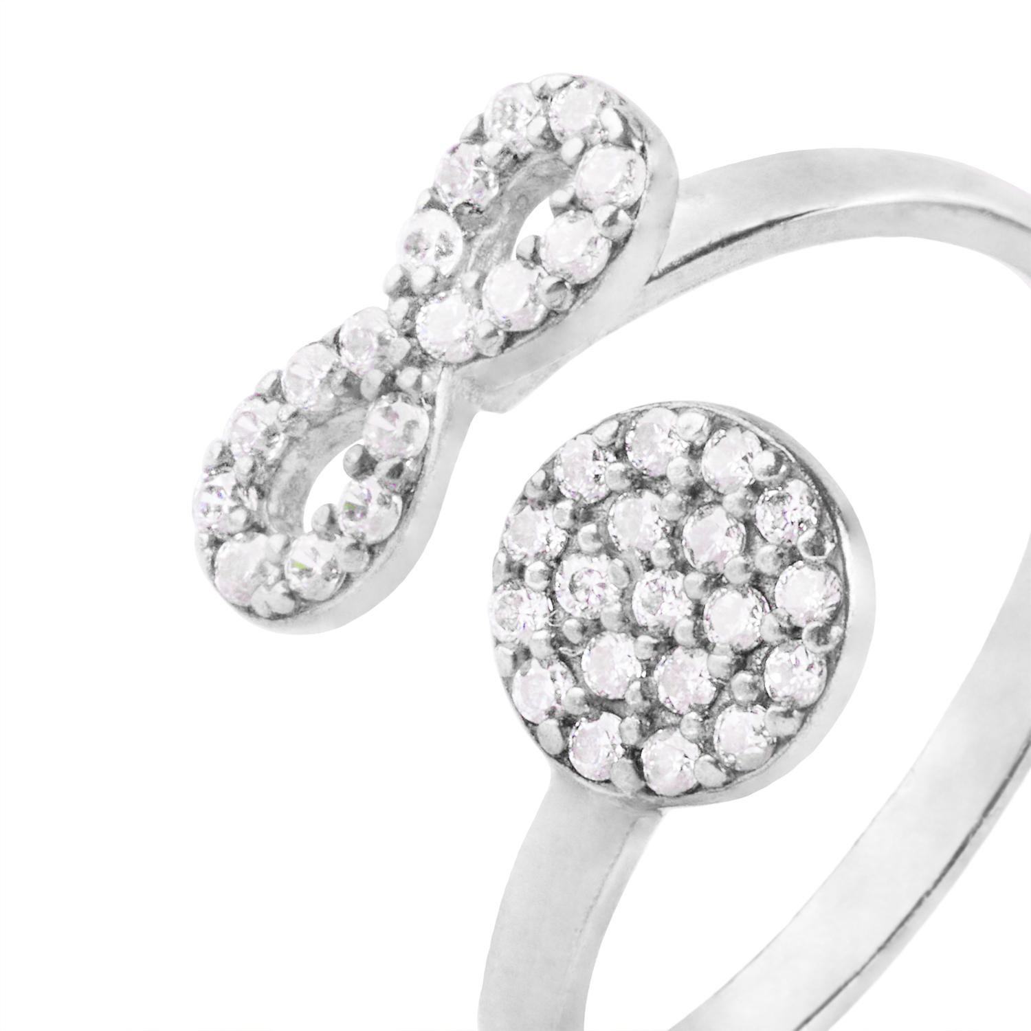 Anillo de Plata Esterlina 925 Circulo Infinito 2