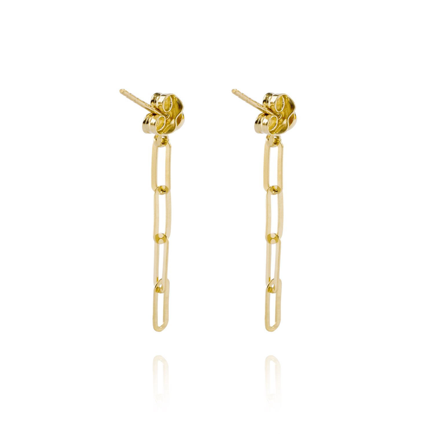 Aros de Oro 18kt Colgante con 4 Eslabones 2