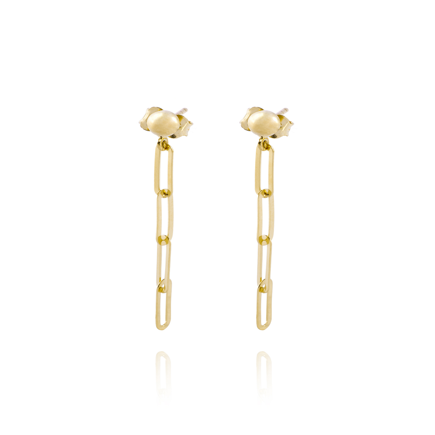 Aros de Oro 18kt Colgante con 4 Eslabones 3