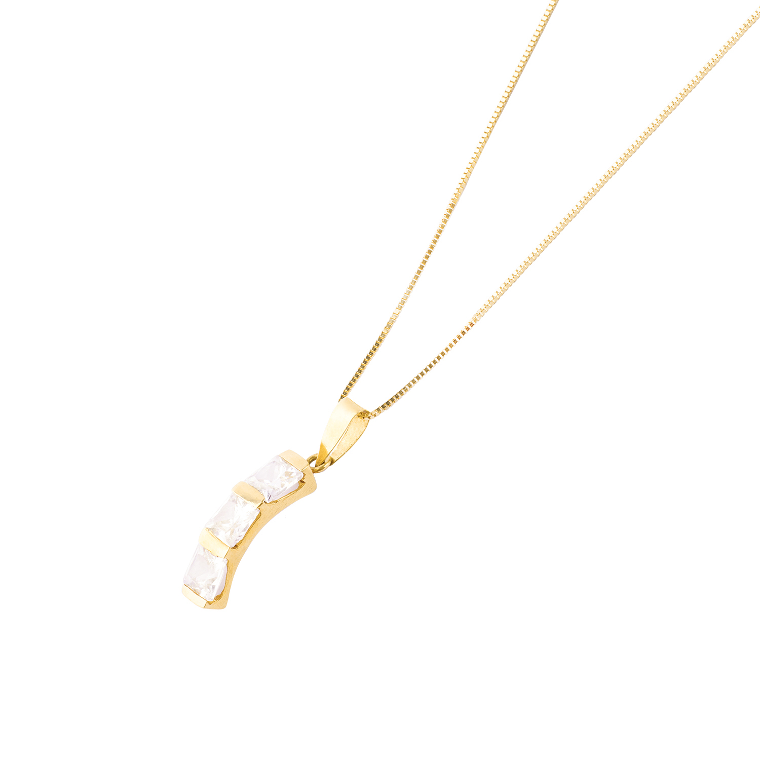 Colgante de Oro 18kt Circon AUA 2