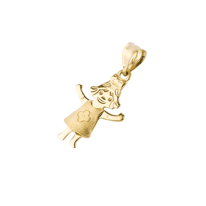 Colgante de Oro 18kt Niña Vestido 1