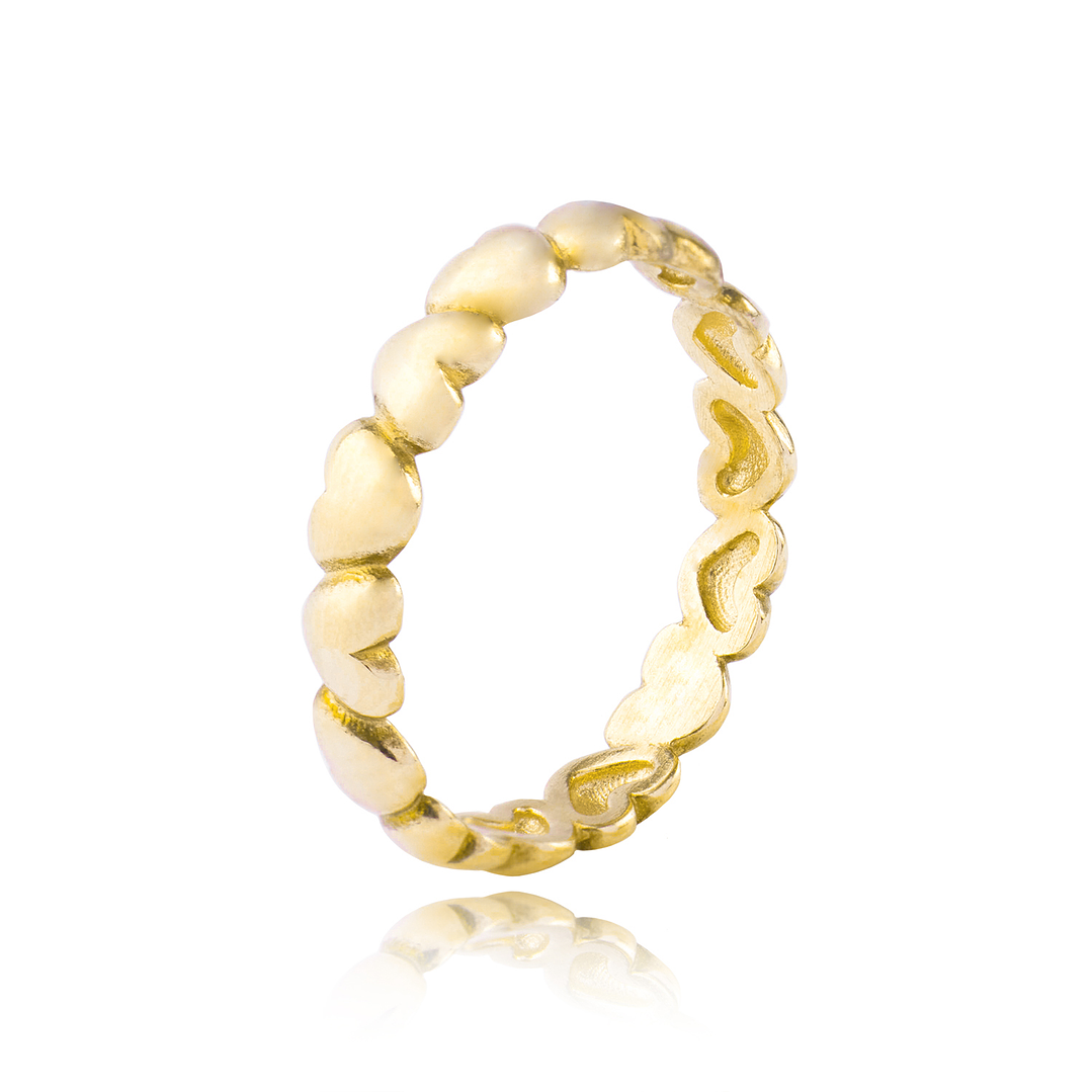 Anillo de Plata Esterlina 925 Corazon Solido 35 1