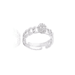 Anillo de Plata Esterlina 925 Ajustable Cartier Circon - Miniatura 3