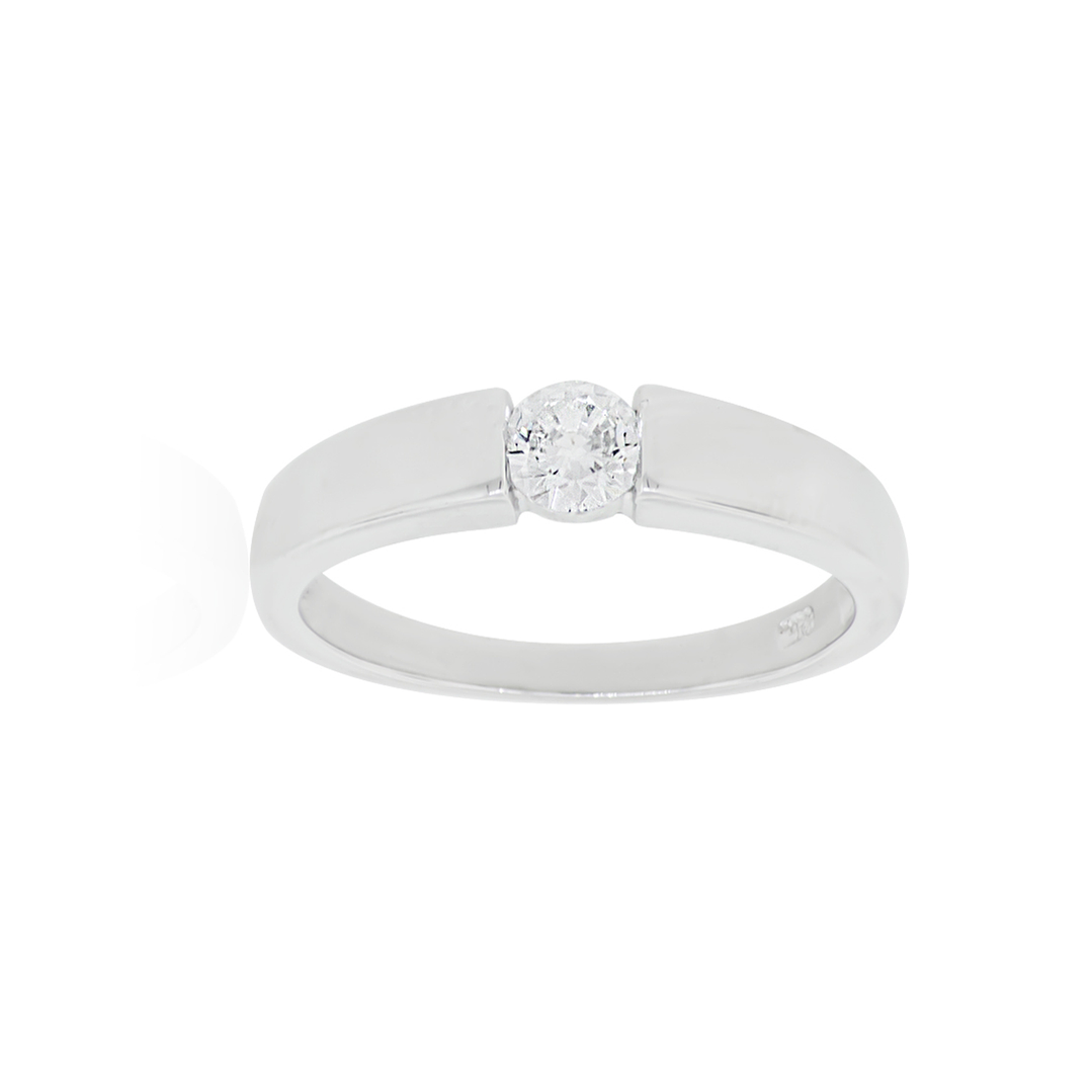 Anillo de Plata Esterlina 925 Solitario Union Circon 3