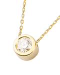Collar de Oro 18kt con Diamantes de Punto de Luz 10 Pts Totales Corte Brillante SI/H