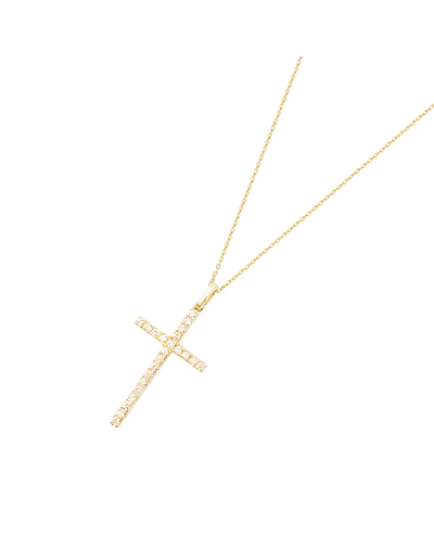 Collar de Oro Blanco 18kt con Diamantes de 22 Pts Totales SI/H Corte Brillante