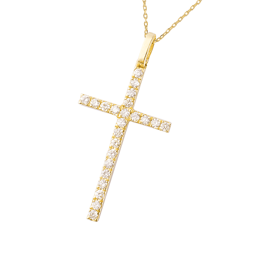 Collar de Oro Blanco 18kt con Diamantes de 22 Pts Totales SI/H Corte Brillante