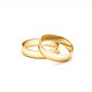 Par Argollas Matrimonio de Oro Amarillo 18kt Vicenza de 4,0mm - Miniatura 2