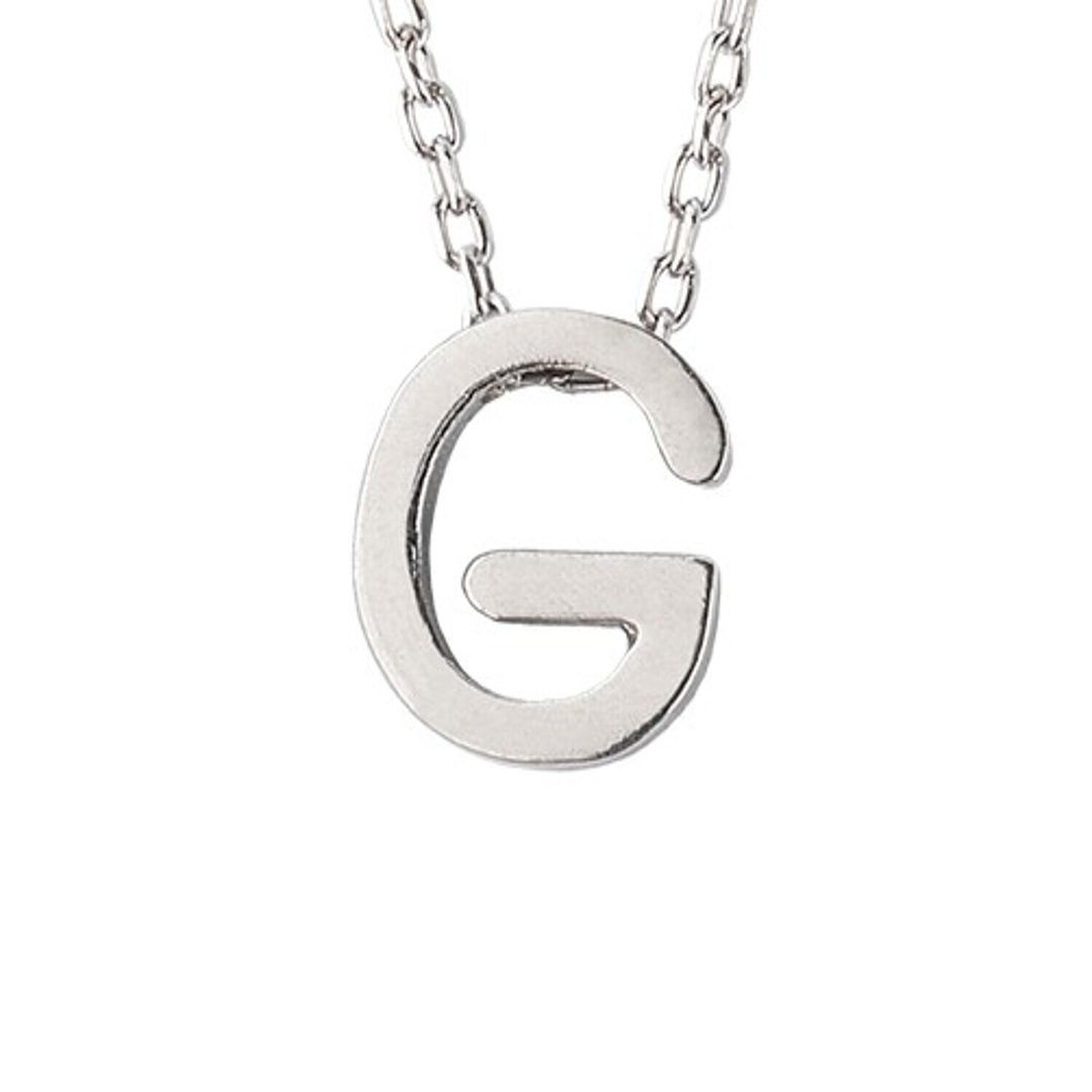 Collar de Plata Esterlina 925 Letra G 3