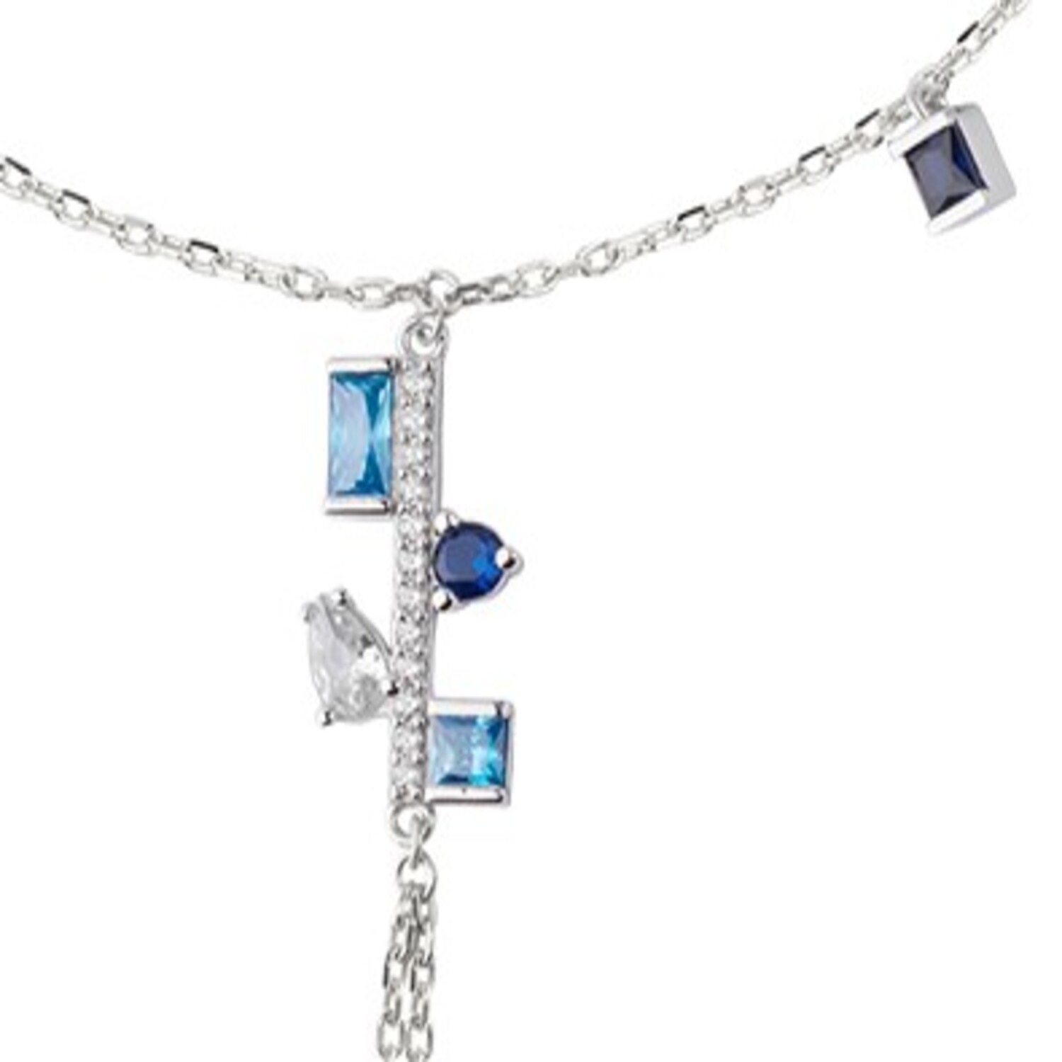Pulsera de Plata Esterlina 925 Anillo Piedras 3