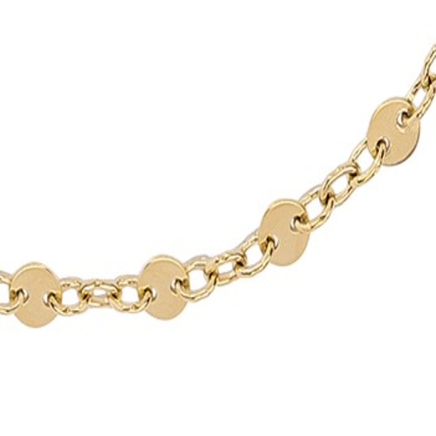 Pulsera de Oro 18kt Circulos Intercalados 3
