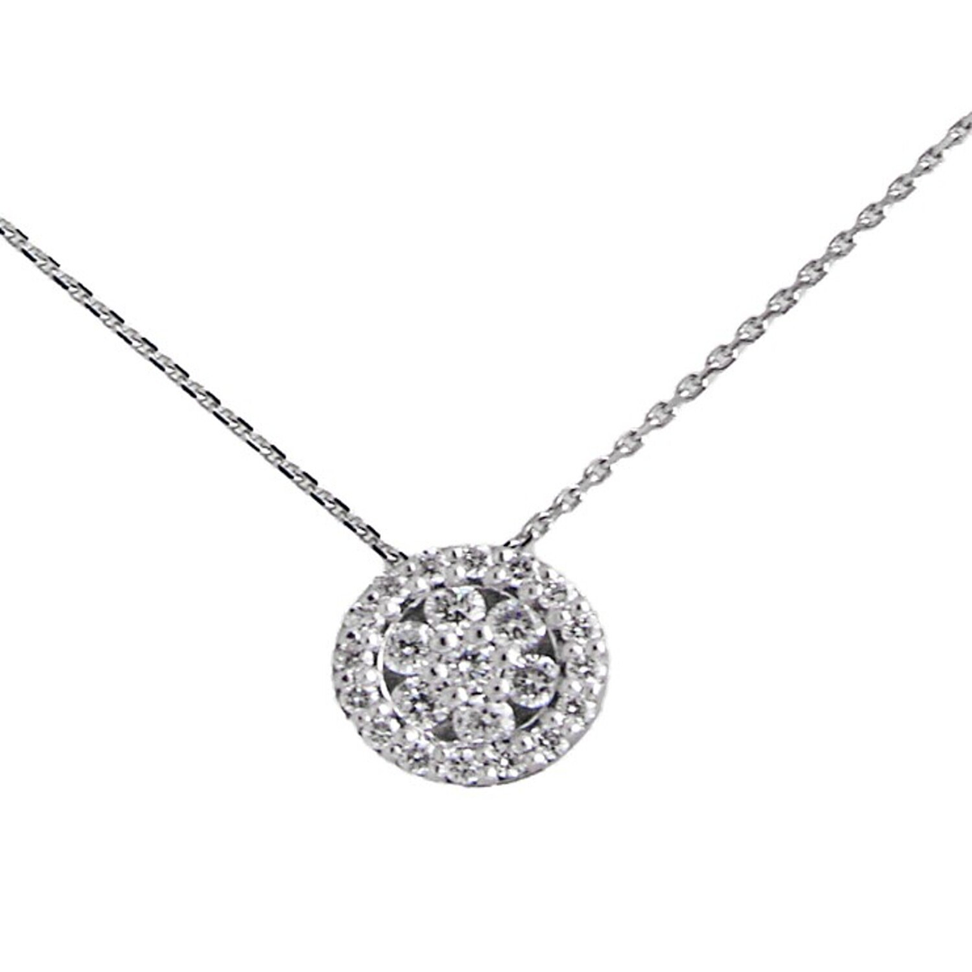 Collar Oro Blanco 18kt Diamantes 18 Pts Total SI/H 1
