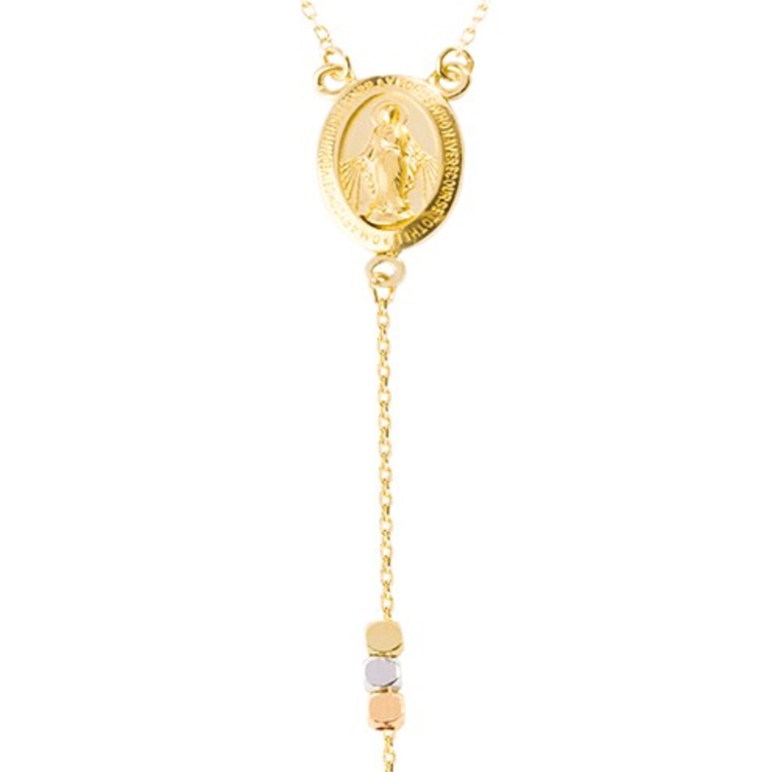 Collar de Oro 18kt Virgen Maria 2