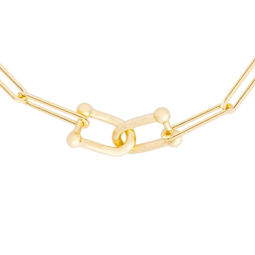 Pulsera de Plata Esterlina 925 Cadenas Revestido en Oro 18kt 3