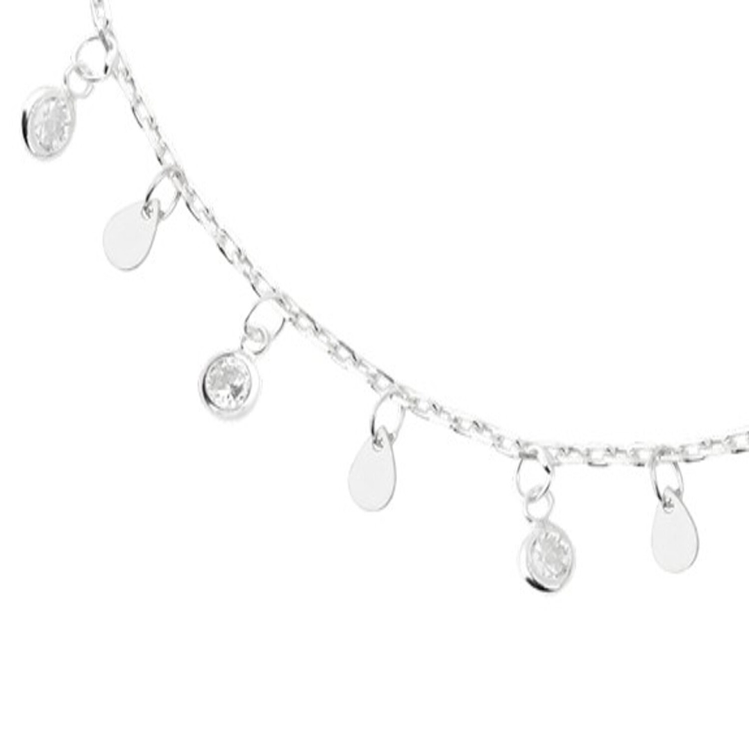 Pulsera de Plata Esterlina 925 Gotas Circonita 3
