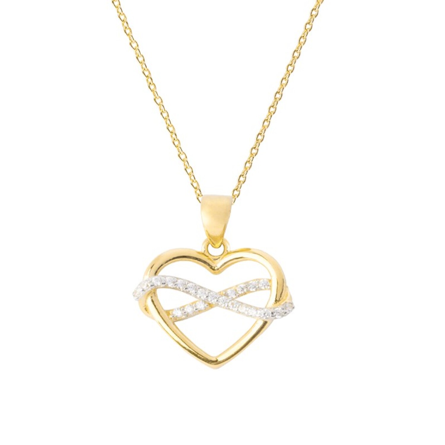 Colgante de Oro 18kt Corazon Infinito 3