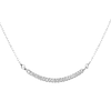 Collar de Oro Blanco 18kt con Diamantes de 5 Pts Totales Corte Brillante SI/H