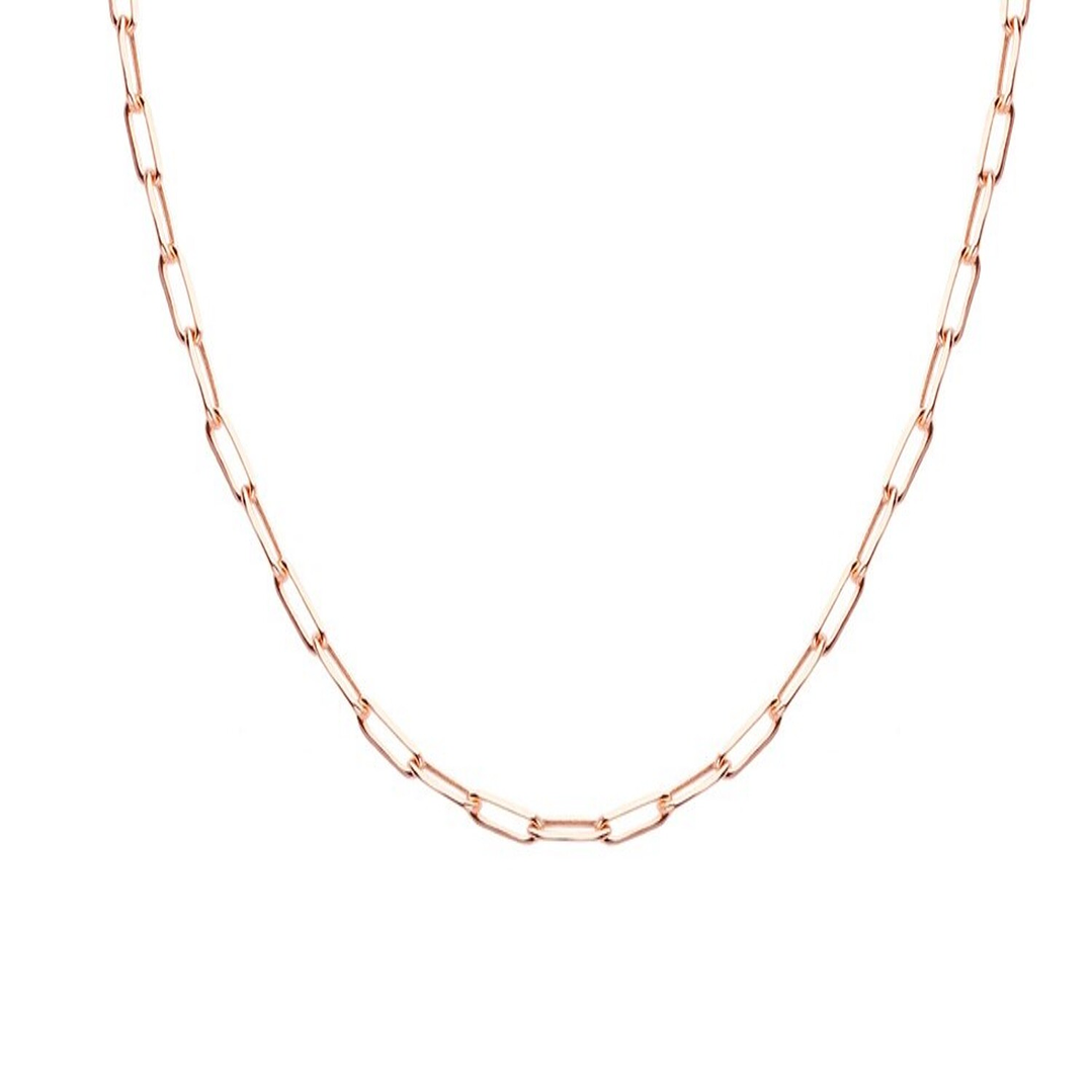 Collar de Plata Esterlina 925 Mini Eslabones Rose 1